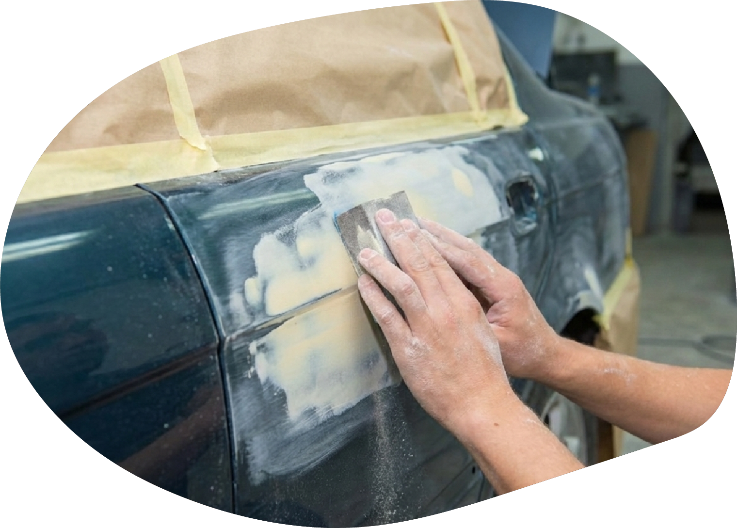 国内外の高級車で培った板金技術